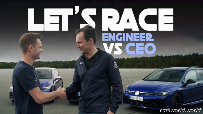 VW CEO Competes with Golf R Lead Engineer | Carscoops